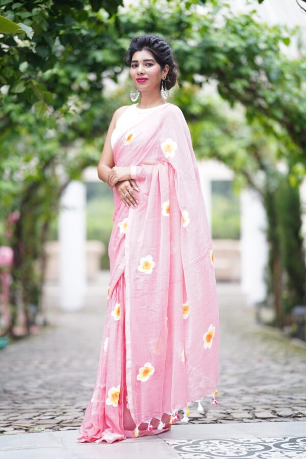 MULMUL PRINTED COTTEN SAREE